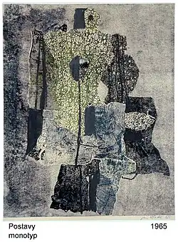 Figures, monotype, 1965