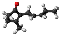 Ball-and-stick model of jasmone