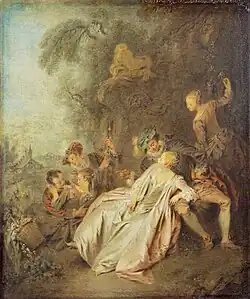 Jean-Baptiste Pater - A Gallant Conversation, 1729