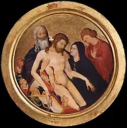 Pietà with God the Father and the dove of the Holy Spirit, Jean Malouel 1400–1410