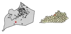 Location of South Park View in Jefferson County, Kentucky