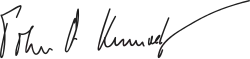 John F. Kennedy's signature