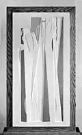 Joseph Csaky, 1920, Deux figures, relief, sandstone, polychrome, 80&nbsp;cm, Kröller-Müller Museum