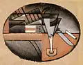 Juan Gris, 1912, Les Cigares (The Packet of Cigars), oil on canvas, 22 x 28&nbsp;cm, private collection
