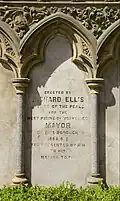 Dedication to Ellis on the Jubilee Memorial