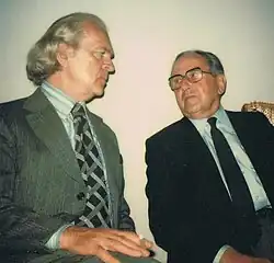 Witold Małcużyński (left) in 1976