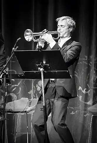 Nymark with Kaba Orchestra at Oslo Jazzfestival 2016.