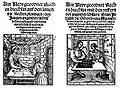 Two arithmetic books published in 1514&nbsp;– Köbel (left) using a calculation table and Böschenteyn using numerals