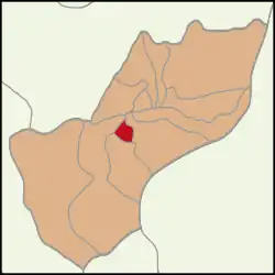 Location within Çerkezköy District