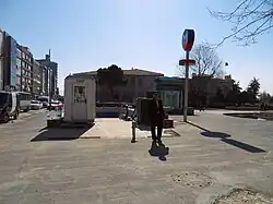 A different view to the station entrance.