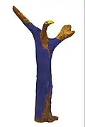 Conductor, 2009 colored wood, height 112 cm MNMA, Jagodina