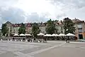 Old houses on Kościuszko Market Square in Białystok