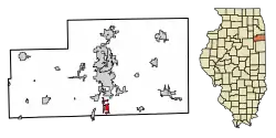 Location of Sammons Point in Illinois