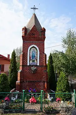 A wayside shrine in the village centre