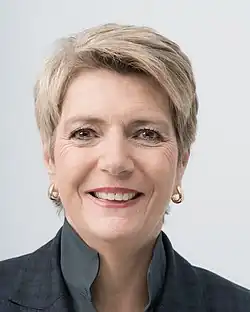 Federal councillor Karin Keller-Sutter from St. Gallen