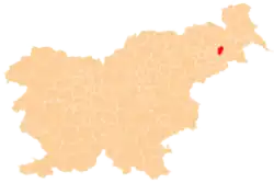 The location of the Municipality of Juršinci