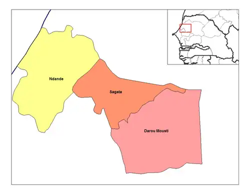 Location in the Kébémer Department