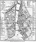 1904 map of Zürich in 1504