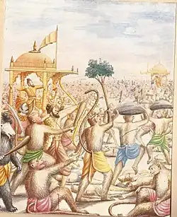 Image 42Killing of Ravana Painting by Brahmstra of Arrow of Brahma (from List of mythological objects)