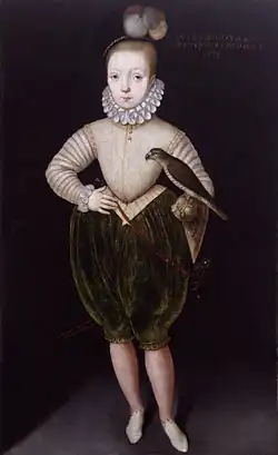 James VI in 1574, after picture attributed to Arnold Bronckorst