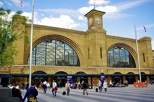 Image 21The south façade of King's Cross railway station London terminus of the East Coast Main Line.