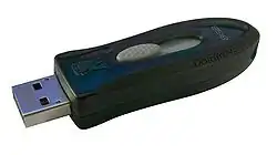 A Kingston USB flash drive with 8&nbsp;GB capacity
