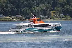 M/V Reliance departing Bremerton heading towards Seattle.