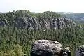 View from the Kleiner Bärenstein to the nearby Großer Bärenstein