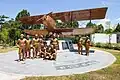 Memorial at National Aviation Museum in Korea that honors the pilots from the Willows Aviation School in California