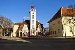 Historical buildings near the town center of Kuressaare