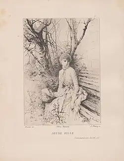 Young girl (after Gustave Courtois)