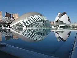 City of Arts and Sciences, Valencia: brise soleil at the L'Hemisfèric[clarification needed]