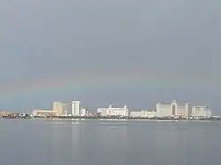 Skyline during storm