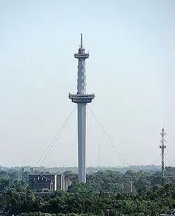 The amusement park space tower
