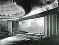 The theatre's massive stage, c. 1920