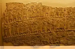 Prisoners and cavalry, Lachish relief