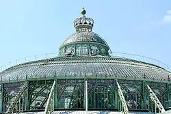 Closeup of the Winter Garden's roof