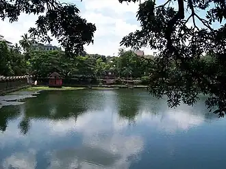 View of Vadakkechira pond