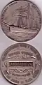 Medallion awarded to Beck by the Norwegian La Plata Society