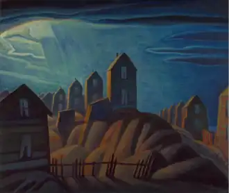 Painting of houses