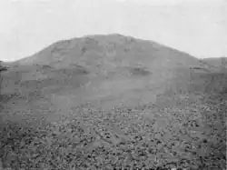 The layer pyramid as seen from the east, just prior to Reisner and Fisher excavations in 1910-1911