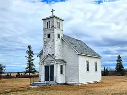 St. John the Baptist Roman Catholic Church near Ledwyn in the Municipality of Bifrost-Riverton.