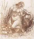 Study for Leda and the Swan by Leonardo, c.&nbsp;1504[2]