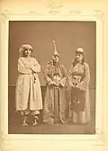 1. Fellah woman from around Damascus 2. Druze woman from around Damascus 3. Lady from Damascus