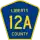 County Road 12A marker