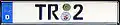 License plate of city council of Trier