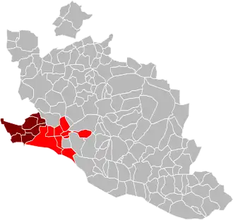 Location within the Vaucluse department