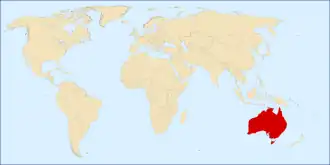 Location on the world map