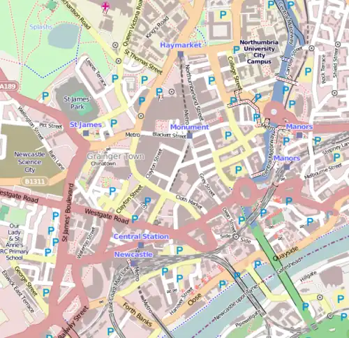 Grainger Market is located in Newcastle-upon-Tyne