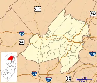 Succasunna is located in Morris County, New Jersey